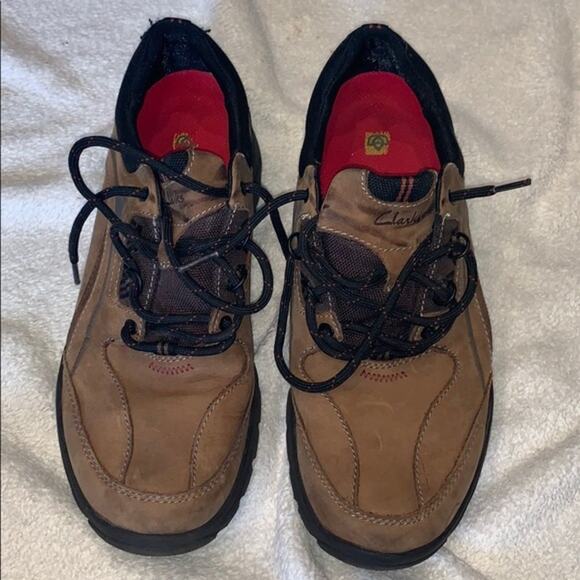 Clark's Brown Leather Outdoor Sneakers | Sz 10W - Picture 2 of 8
